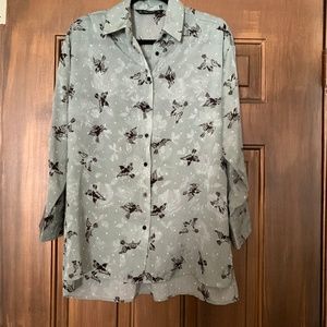 Zara Button Down blouse, S